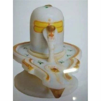 White marble shivling