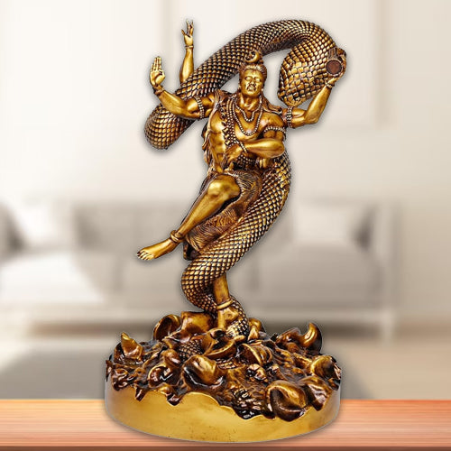 Mystical Shiva | Home Decor Item | 3D Printed | Dancing Shiva Murti | Lord Shiva Idol for Home Decor | 9 Inches | 1 Piece