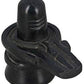 HaridwarDivine  Black Marble Shiva Lingam Shivling (2 kg) 2 Kilogram Very Big Size Decorative Showpiece Decorative Showpiece - 10 inch (Marble, Black) shivling for Pooja, Black shivling