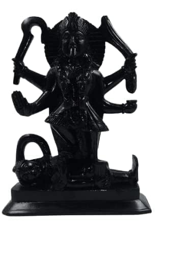 Marble Kali MATA Murti Statue for Home Temple  Use ,Office Temple, Gifted Use Idol Decorative Showpiece 4.5 Inch, Black