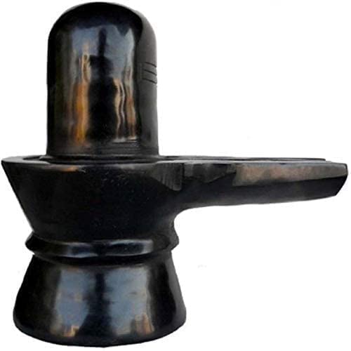 Black Stone Big Shivling || 1 kg Marble Shivling  for Home Puja, Temple, Shivratri Saawan