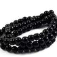 Original Gandaki River Shaligram Mala Black Round Beads Mala from Nepal, Yoga Mala, Earthy Beads