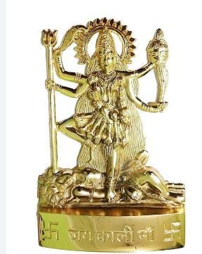 Metal Kali MATA Statue for Home Décor Car Dashboard Mandir Pooja Murti Temple Puja Office Table Showpiece