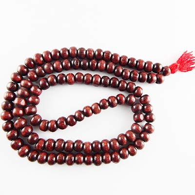 Chandan Jaap mala  for Meditation Pooja Chanting Wearing Jewelry Prayer Beads Red Mala