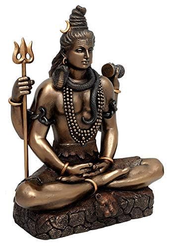 Lord Shiva  Statue Shiv Padmasana  Sitting Hindu god of Meditation, Yoga, Time, Arts & Dance.