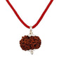 HaridwarDivine 8 Mukhi Rudraksha with Silver Pandent 8 Faces Rudraksha with Original Cerified with in Brown Colur