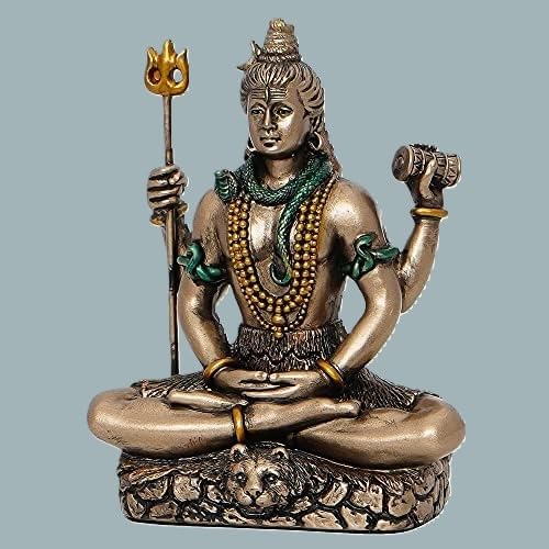 Lord Shiva  Statue Shiv Padmasana  Sitting Hindu god of Meditation, Yoga, Time, Arts & Dance.