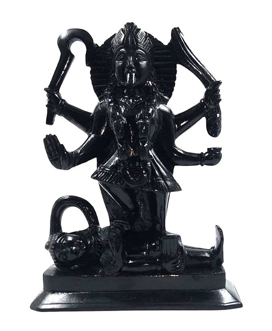 Marble Kali MATA Murti Statue for Home Temple  Use ,Office Temple, Gifted Use Idol Decorative Showpiece 4.5 Inch, Black