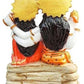 Multicolor Shiv Parivar Family Idol Parvati Shiv Ganesh for Diwali, Temple, Mandir (Marble ),