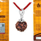 HaridwarDivine Certified 5 Mukhi Rudraksha/Five Faced Rudraksha Pendant Original Rudraksha Locket (Color : Brown)