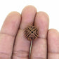 HaridwarDivine 4 Mukhi Rudraksha Nepali Rudraksh Bead Original & Certified Rudraksha for Men and Women, Color Brown, Origin Nepal