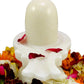 HaridwarDivine White Marble Shivling, Oval Shape, Stone Made, Size  3inch and 100g, Pack of 1 White Marble Shivling in Box