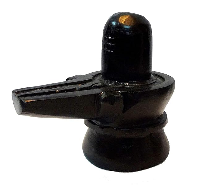 Black Stone Big Shivling || 1 kg Marble Shivling  for Home Puja, Temple, Shivratri Saawan