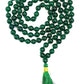 Green Agate Mala Original Healing Gemstone Agate Mala for Yoga Meditation Spiritual Reiki Feng Shui