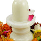 HaridwarDivine White Marble Shivling, Oval Shape, Stone Made, Size  3inch and 100g, Pack of 1 White Marble Shivling in Box