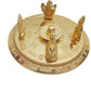 Metal Shiv Parivar Plate with Shivling, Shri Kartik, Ganesh, MATA Parvati, and Nandi  Golden Colour Shiv Parivar for Home Puja, Jalabhishek