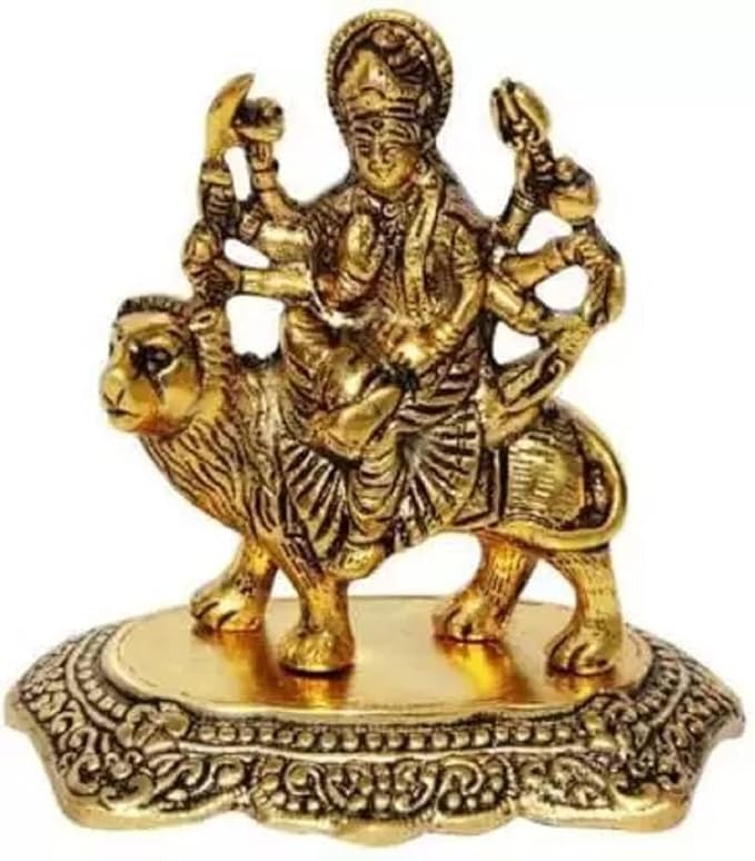 Maa Durga Metal Idol Maa Ambe Murti Navratre Special Decorative Showpiece/Goddess Durga maa for Temple