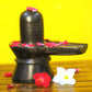 HaridwarDivine Marble Shivling Idol || Lord Shiva Shivalingam 4.5 Inch || Black Stone Shivling for Home Pooja Shivratri Saawan Worship - 500 Gram Medium Size (Marble, Black)