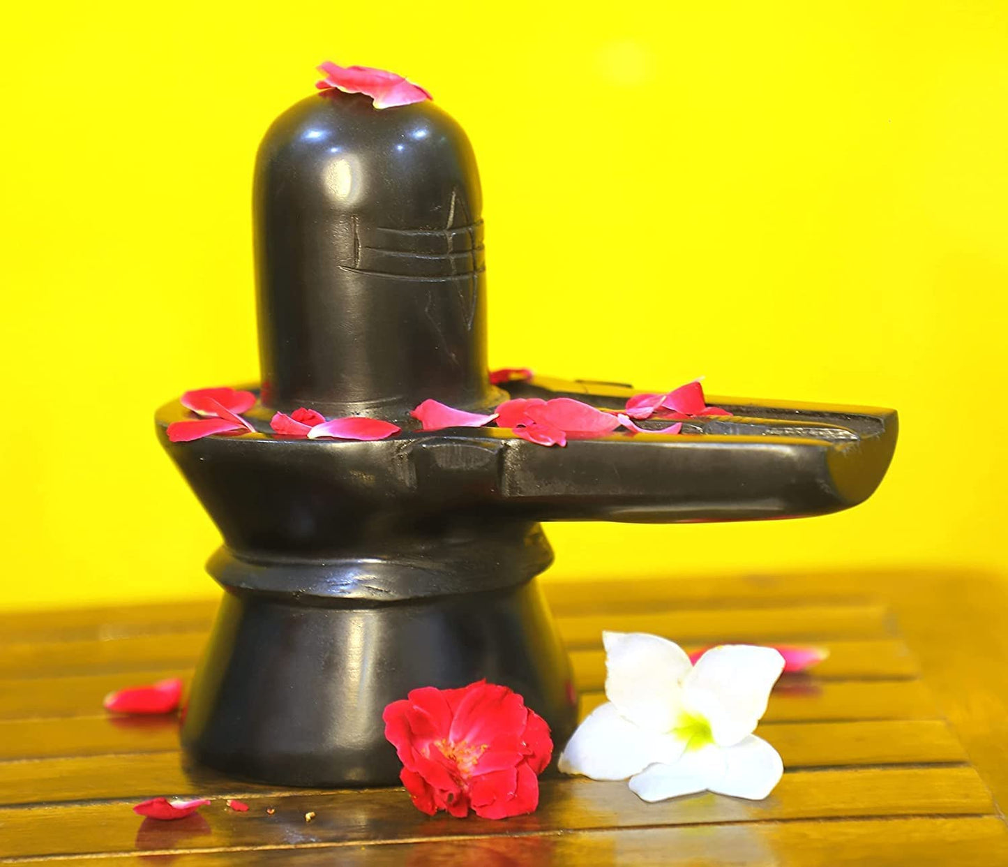 HaridwarDivine Marble Shivling Idol || Lord Shiva Shivalingam 4.5 Inch