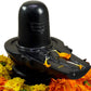 HaridwarDivine Black Marble Shivling, Oval Shape, Marble Made, Size Aprox 8Cm , Pack of 1 Marble Shivling in Box