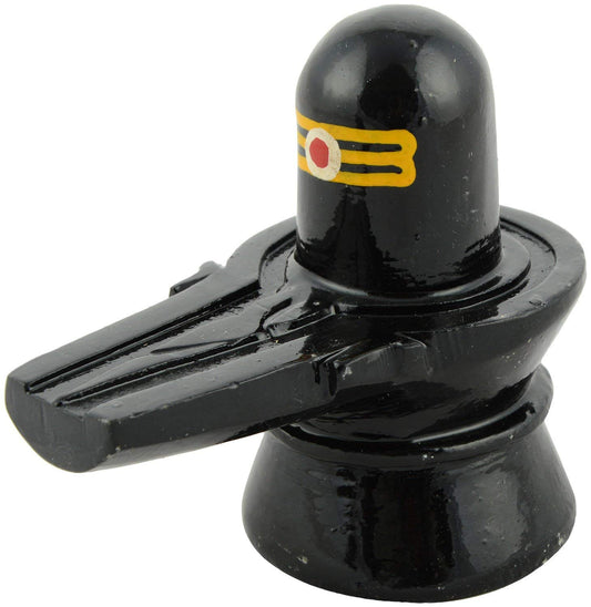 HaridwarDivine Tilak Marble Shivling Stone Shivlinga | Black Shivling Idol Shiva Lingam for Home Puja,