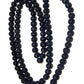 Original Gandaki River Shaligram Mala Black Round Beads Mala from Nepal, Yoga Mala, Earthy Beads