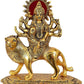 Metal Durga Maa Sherawali Maa Murti for Pooja Room  for Home and Office   Temple Deocrative Showpieces