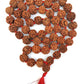 5Mukhi 11mm-13mm  54 Beads Rudraksha Mala Power of Lord Shiva Natural Brown Rudraksha Beads