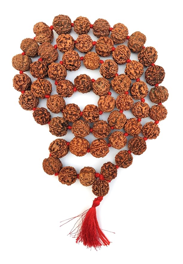 5Mukhi 11mm-13mm  54 Beads Rudraksha Mala Power of Lord Shiva Natural Brown Rudraksha Beads