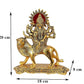 Metal Durga Maa Sherawali Maa Murti for Pooja Room  for Home and Office   Temple Deocrative Showpieces